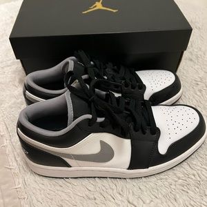 Air Jordan 1 Low black particle grey white